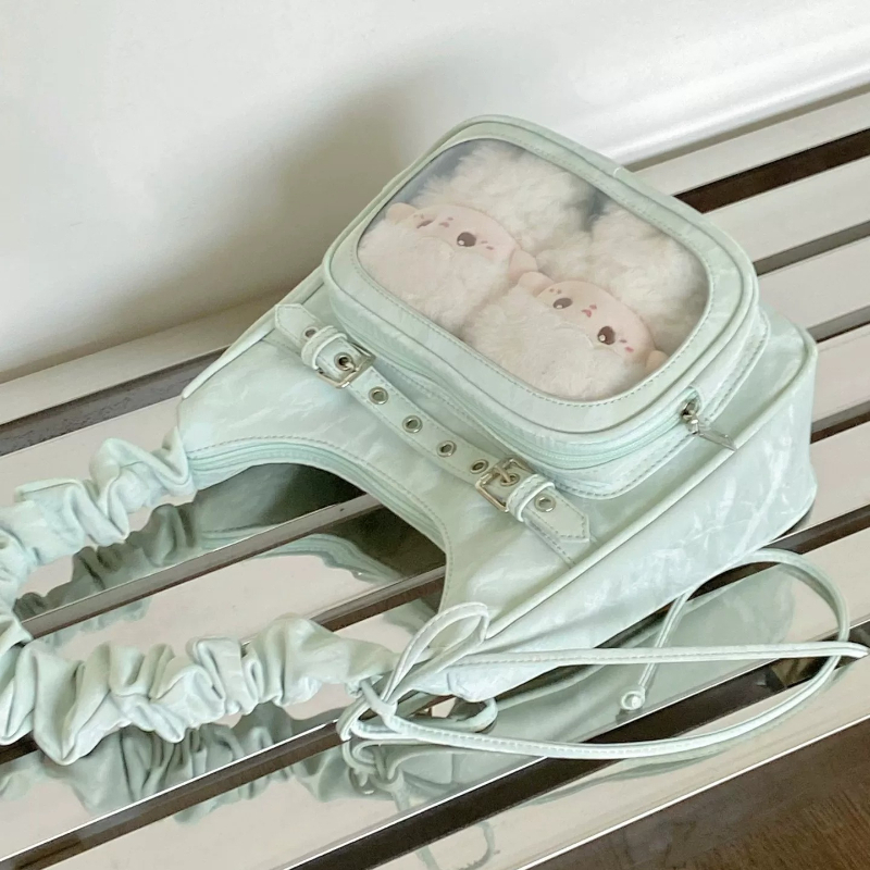 Baby Food Intake - Japońska plisowana mała kwadratowa torebka Lta