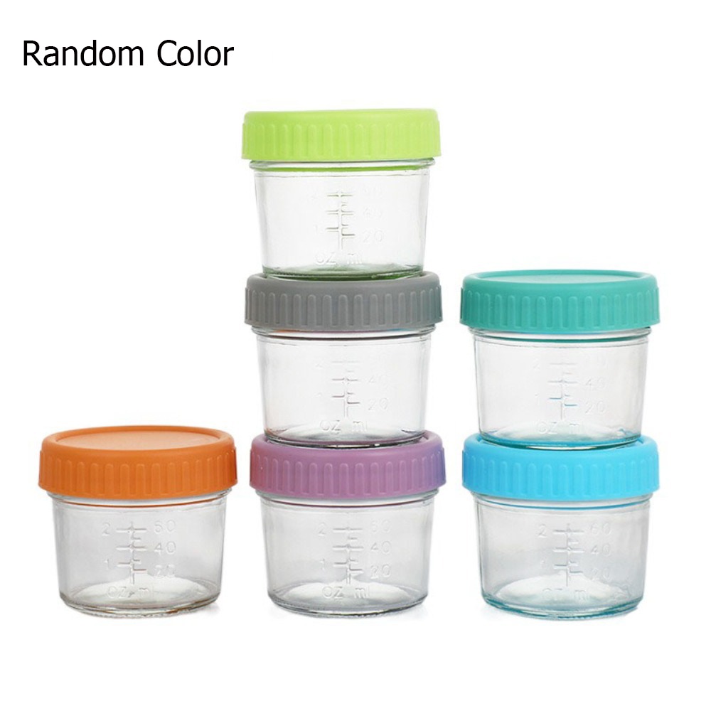 Baby Food Glass Jar - 6 szt. Uniwersalnych szklanych pojemników na
