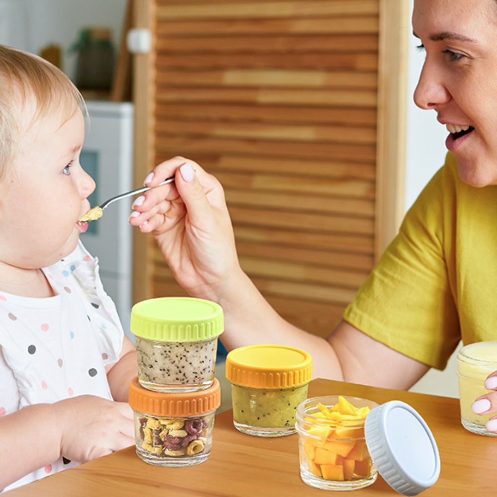 Baby Food Glass Jar - 6 szt. Wielofunkcyjne szklane słoiki na