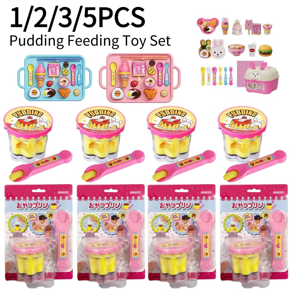 Baby Food Doll - Zestaw zabawek do udawania karmienia pudinkiem