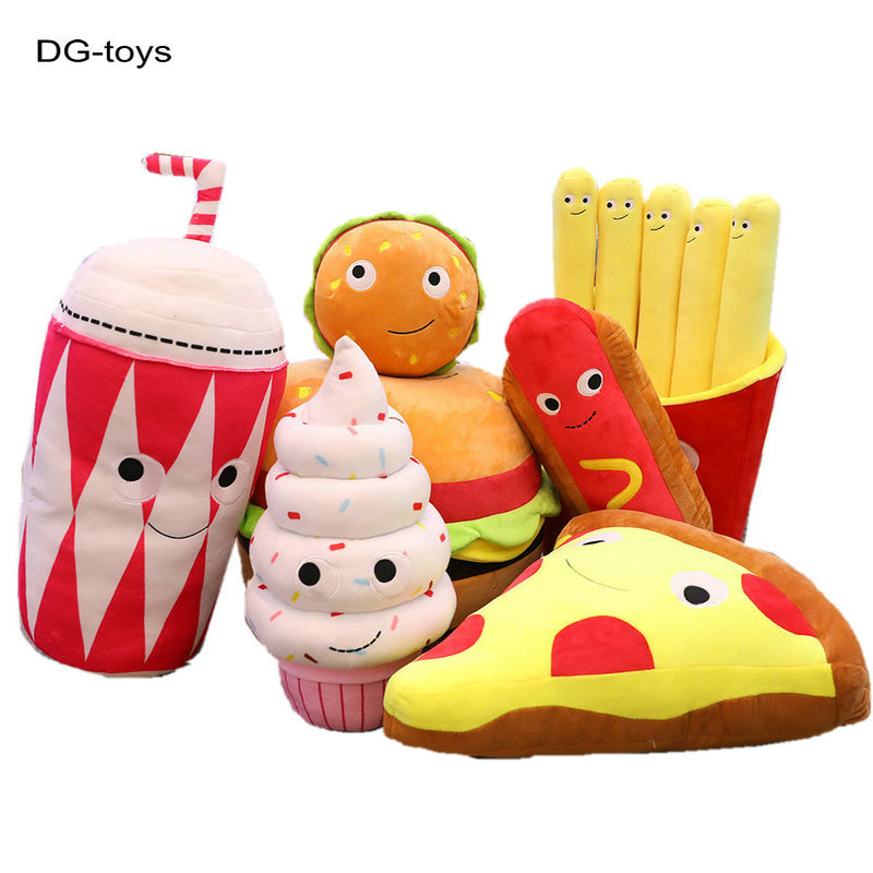 Baby Food Doll - Pluszowy hamburger Pizza zabawka lody frytki