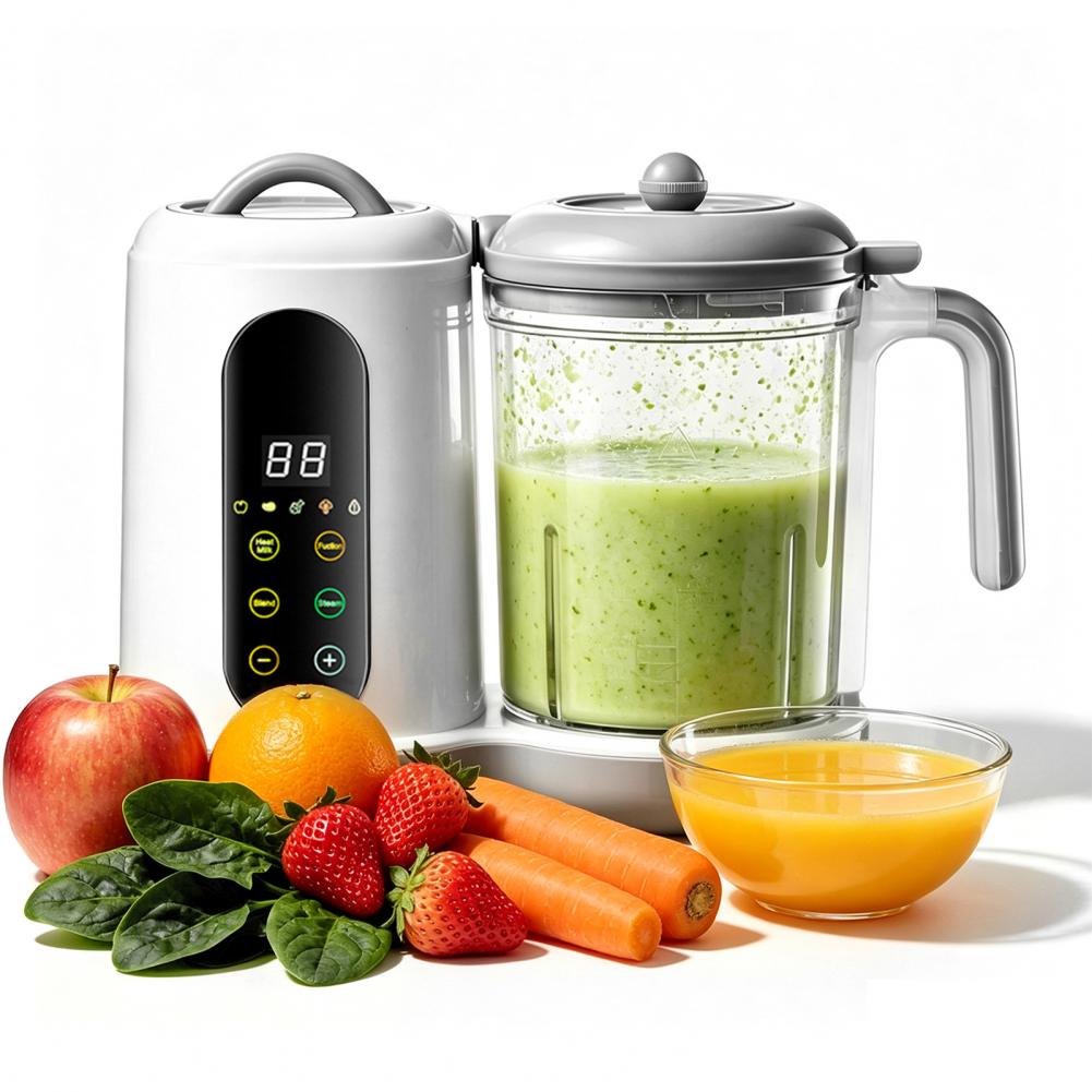 Baby Food Maker And Steamer - Wielofunkcyjny parowar i blender dla niemowląt,