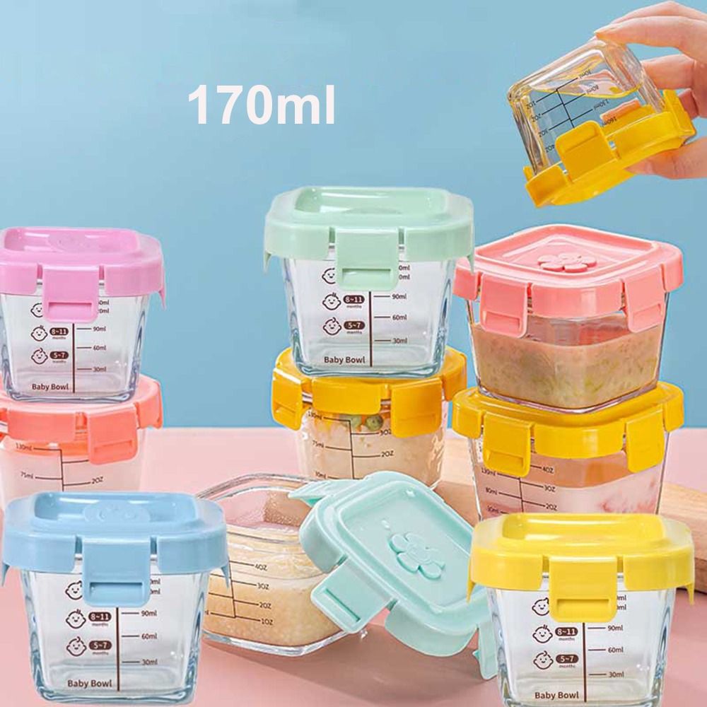 Baby Food Glass Jar - 170ml szklany pudełko do przechowywania żywności