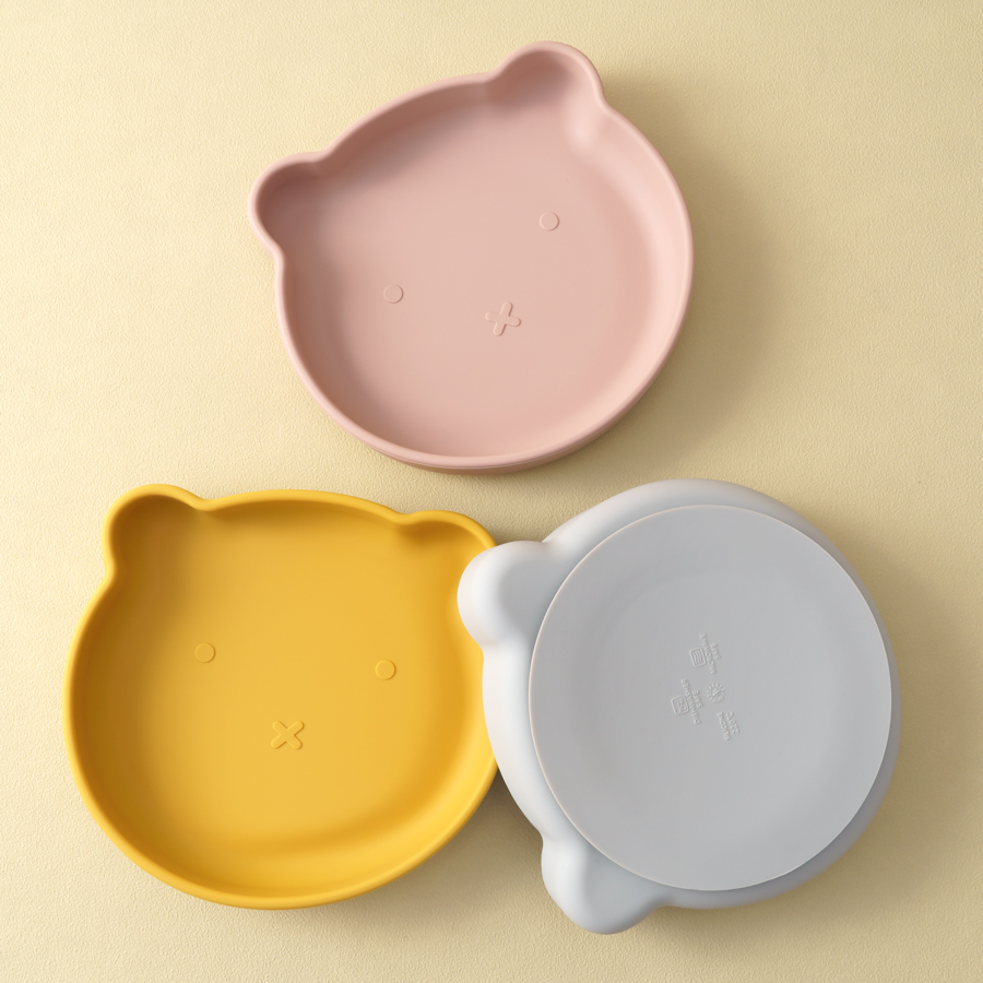 Baby Food Utensil - 1PC Silikonowe naczynia dla niemowląt Talerz