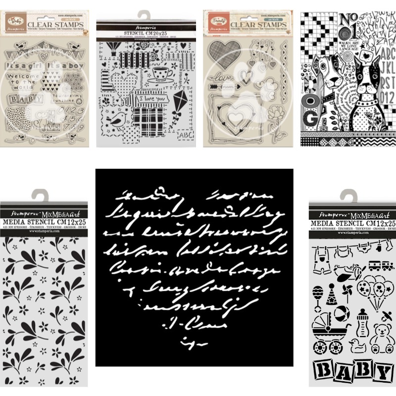 Baby Food Book - Stempel z przezroczystym napisem Baby Writing
