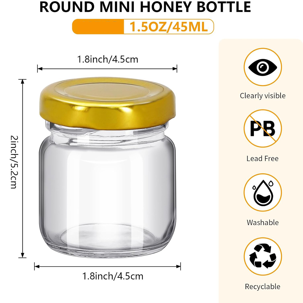Okrągłe mini słoiczki na miód, – Baby Food Glass Jar recenzja i cena