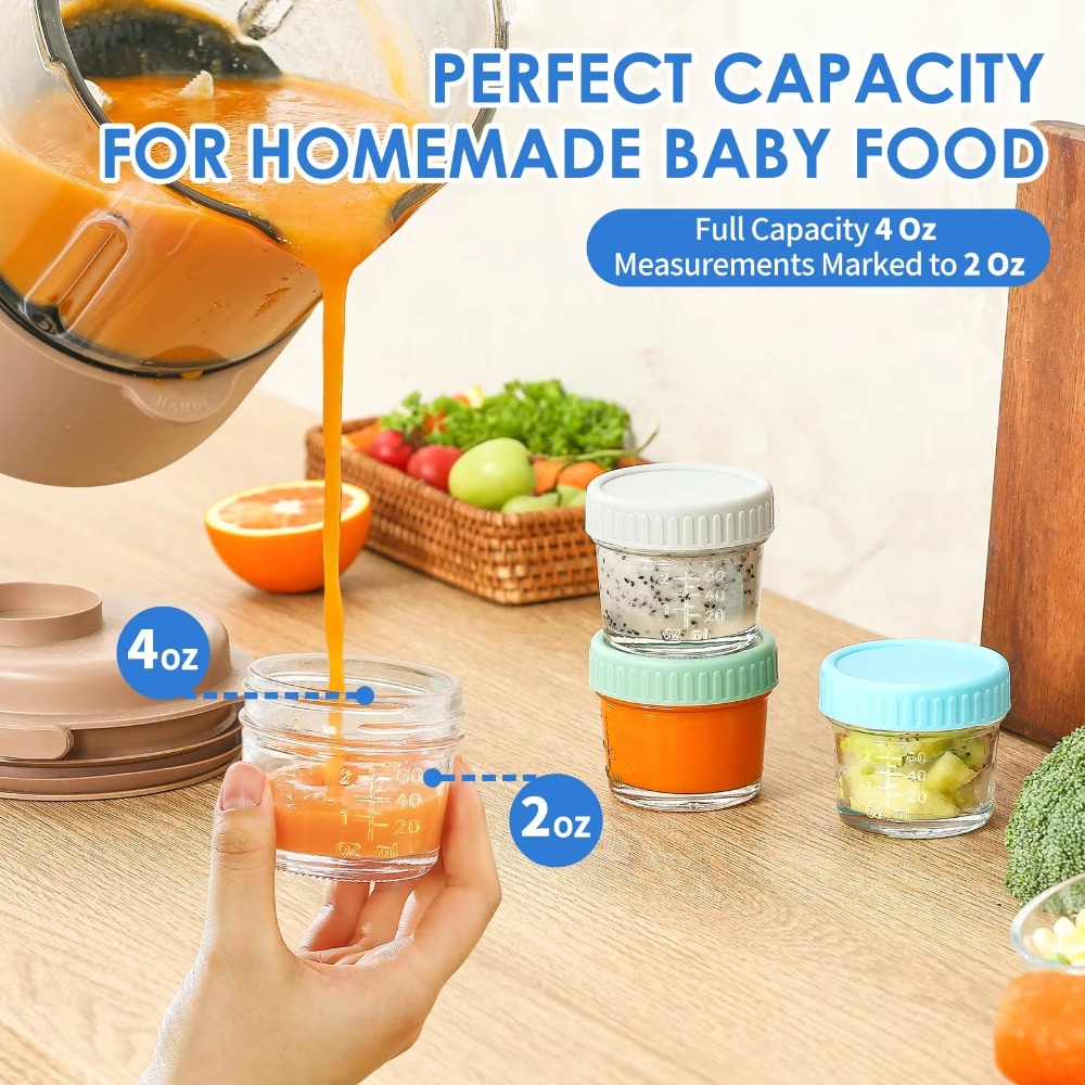 6 szt. Wielofunkcyjne szklane  – Baby Food Glass Jar recenzja i cena