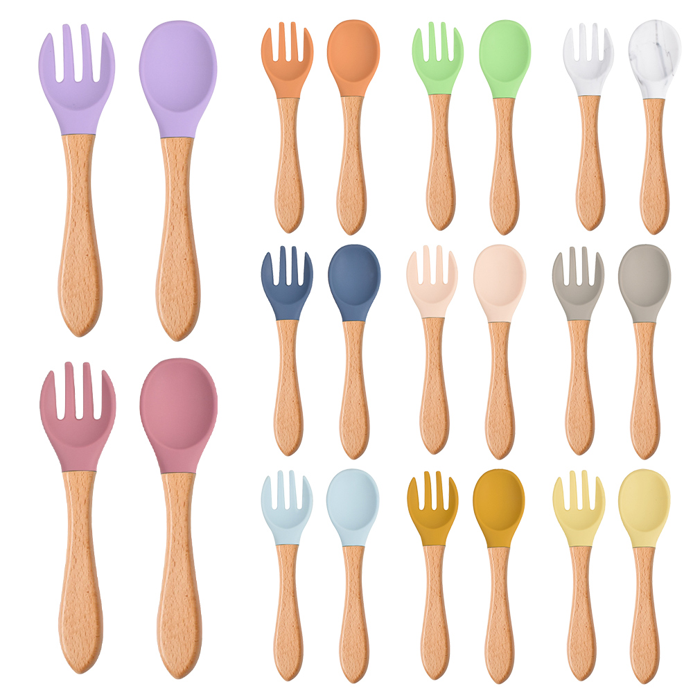 2 sztuk/zestaw łyżka silikonow – Baby Food Utensil recenzja i cena