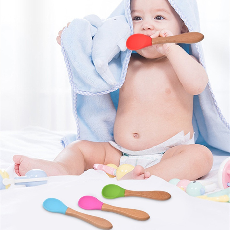 2 sztuk/zestaw łyżka silikonow – Baby Food Utensil recenzja i cena
