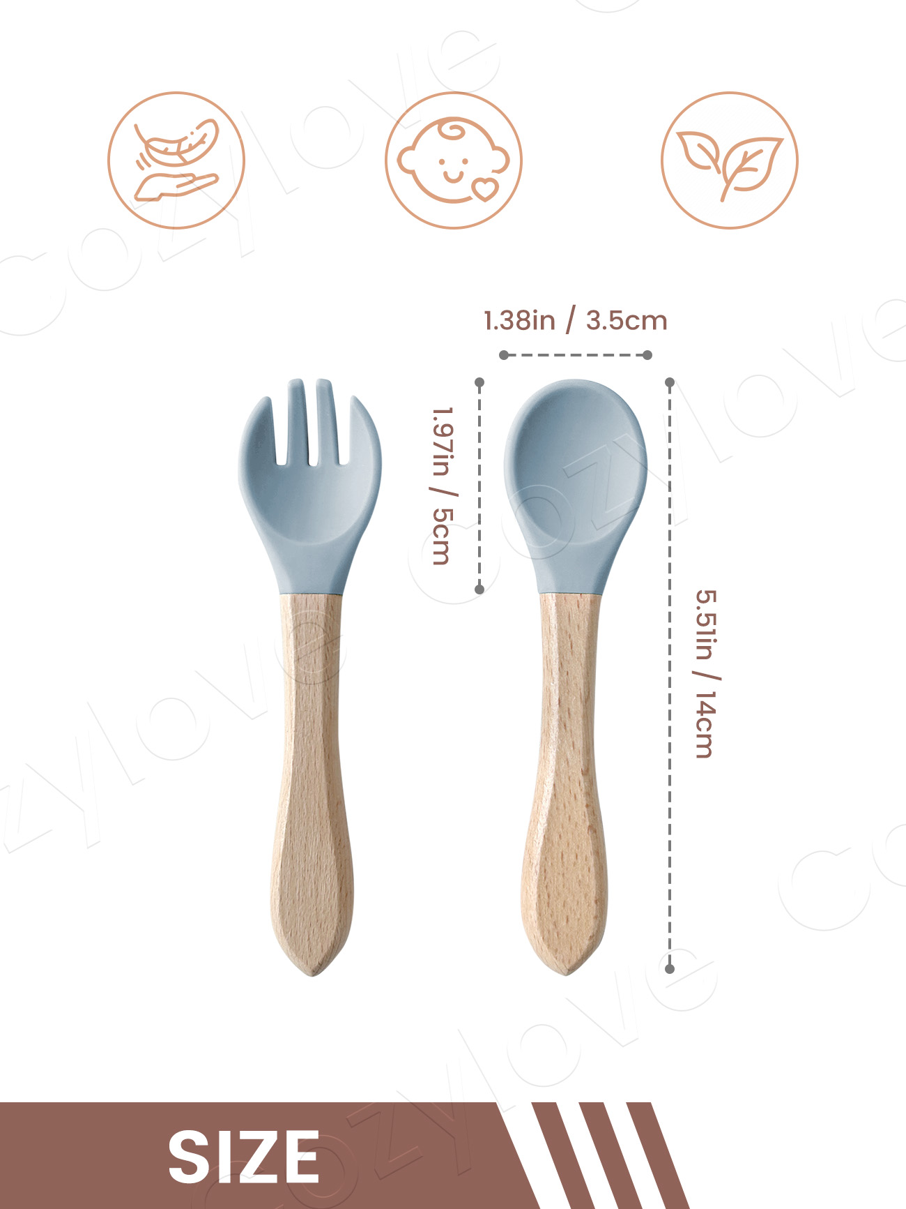 Zestaw silikonowych widelców i – Baby Food Utensil recenzja i cena