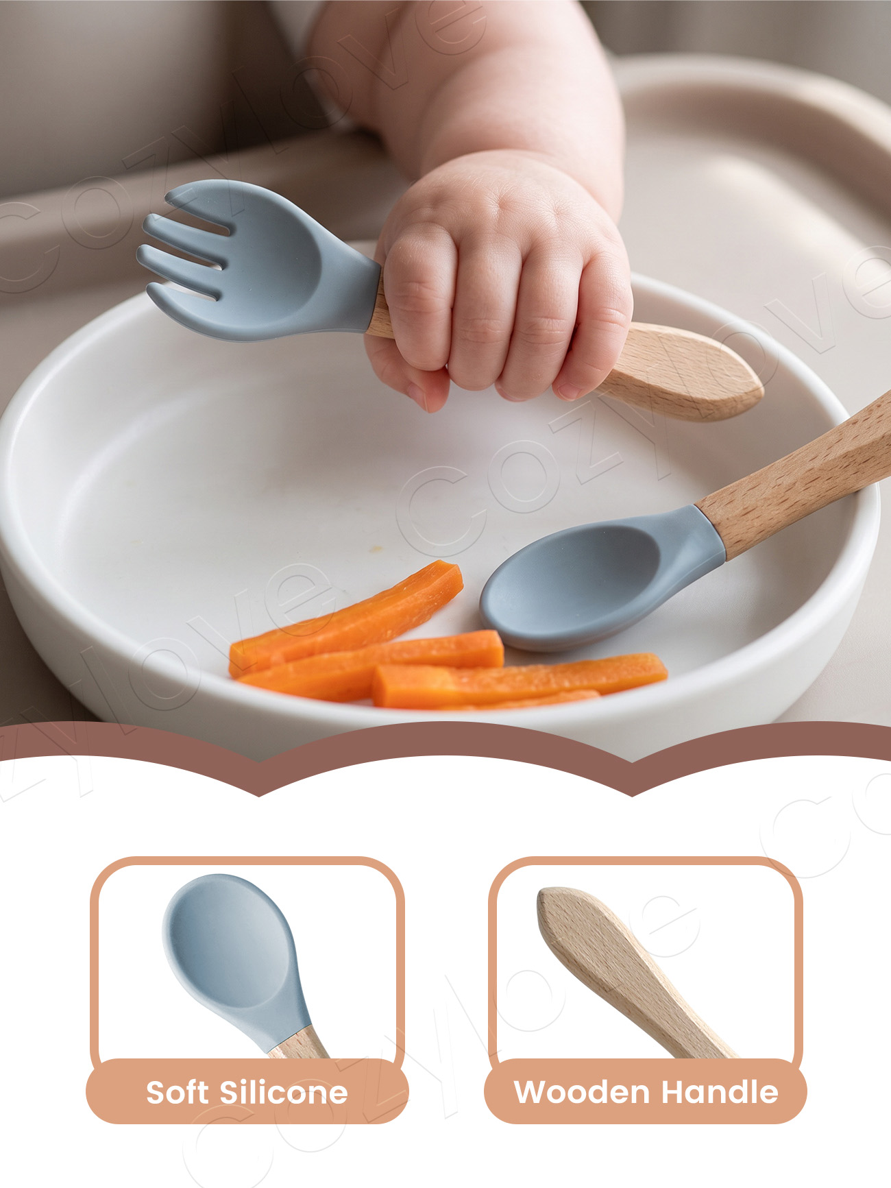 Zestaw silikonowych widelców i – Baby Food Utensil recenzja i cena