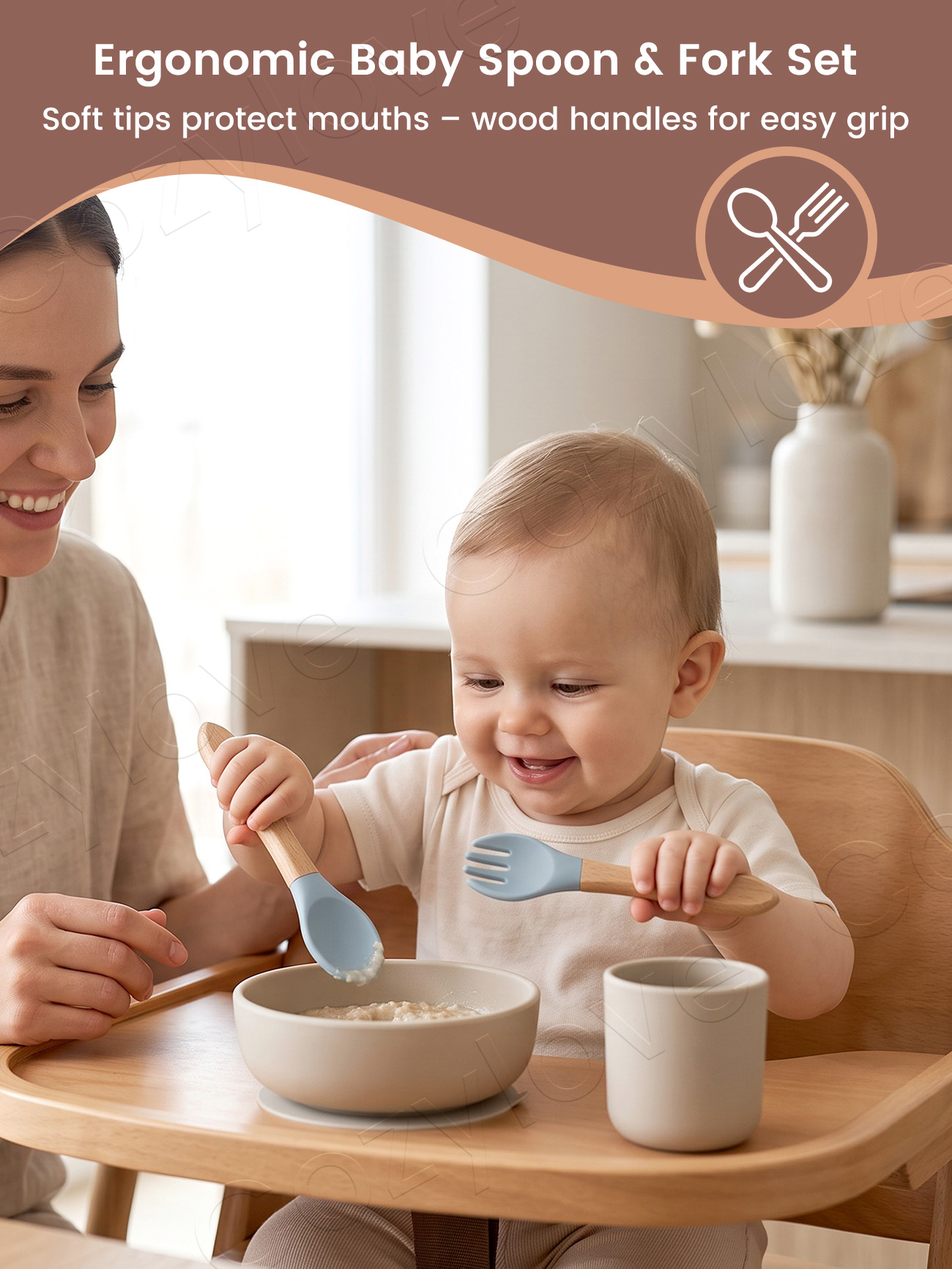 Zestaw silikonowych widelców i – Baby Food Utensil recenzja i cena