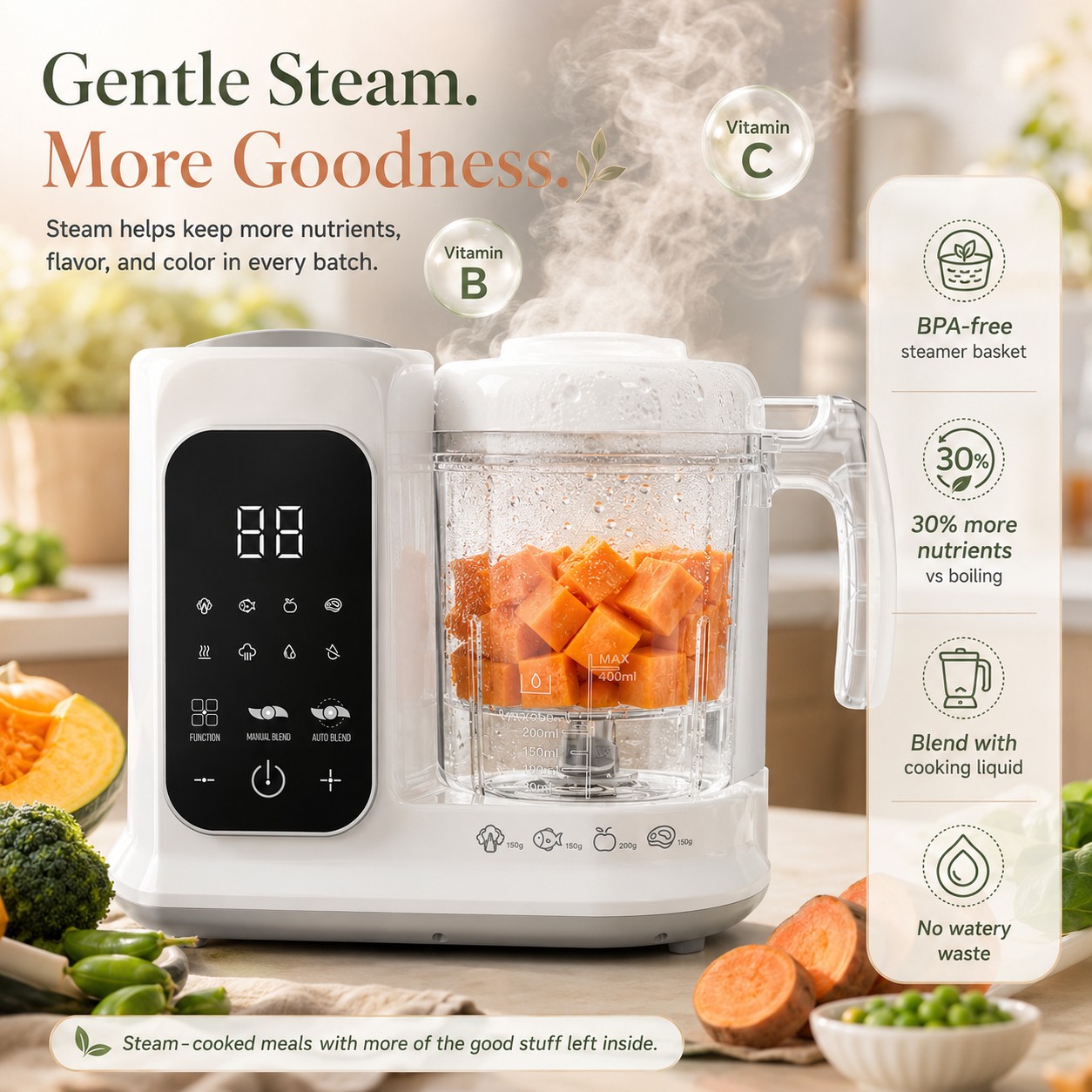 Urządzenie do przygotowywania  – Baby Food Maker And Steamer recenzja i cena